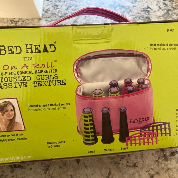 BedHead Neon Green and Pink Hairsetter hot rollers 10 - Picture 1 of 4